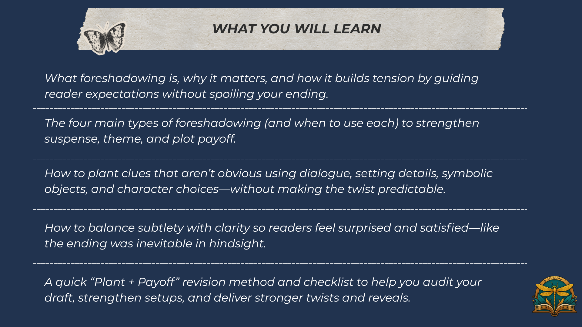 What you will Learn